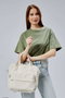 Zoozie Bags Bolsa Tote de Lona Crema